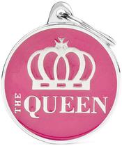 Medalha de Identificacao Myfamily Charms Circulo Grande &&#35;34;The Queen&&#35;34; CH17QUEEN