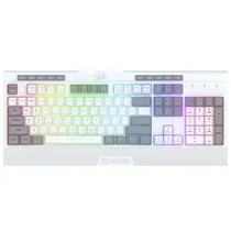 Teclado Gamer Redragon K525WG-RGB Shiva Lite USB / RGB / Ingles - Branco / Cinza