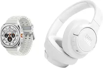 Relogio Samsung Galaxy Watch Ultra 47MM Lte Titanium White + Fone de Ouvido JBL Tune 770NC