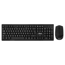 Kit Mouse e Teclado Krab KBKTM15 - Sem Fio - 1600 Dpi - Português - Preto