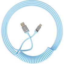 Cabo Espiral Akko USB-A para USB-C - Azul