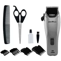 Máquina de Cortar Cabelo Britânia BCR18T Titanium 18 Watts 220V ~ 50/60 HZ - Cinza/Preta