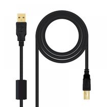 Cabo de Impressora Rohs USB 2.0/1.5M/28AWG+24AWG - Preto