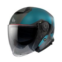 Capacete MT Helmets Thunder 3 SV Jet Stargate A2 - Aberto - Tamanho XXL - com Oculos Interno - Cinza Mate