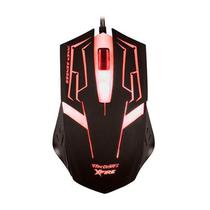 Mouse Gamer USB Tecdrive Xfire Skanda com 7 Botoes 3200DPI - Preto e Vermelho