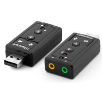 Adaptador USB de Audio Virtual 7.1 3D Speaker/Microfono Con Control de Volumen