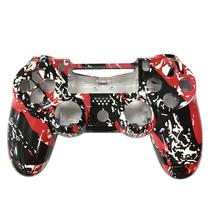 Carcaca de Controle Dualshock 4 para PS4 V1 Personalizado Vermelho e Preto