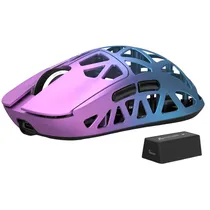Mouse Gamer Attack Shark R2 Liga de Magnésio PAW3950 Sem Fio - Purple Blue