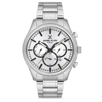 Relogio Analógico Masculino Daniel Klein DK.1.12673-1 Exclusive Gents / Pulseira de Aço Inoxidável - Prata