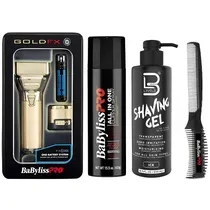 Kit Aparador Babylisspro Fxone Goldfx FX79FSG Recarregável - Dourado 4 Peças