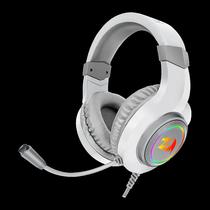 Headset Gamer Redragon Hylas H260W-RGB P2 USB Adaptador 3.5MM - Branco