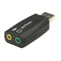 Adaptador USB Sonido Fone+Mic Manhattan 150859 2.0/5.1/3D/3.5MM