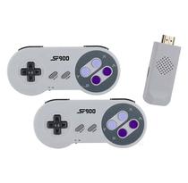 Console Game Stick SF900 4K +5000 Jogos 2 Controles + TV Stick - Cinza