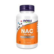 Nac N-Acetyl-L-Cysteine 600MG Now 100 Capsulas