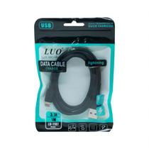 Cabo USB-A / Lightning Luo LU-1107 1 Metro - Preto