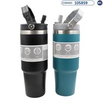 Garrafa Termica L6003 Classic Bottle com Canudo 900ML - Varias Cores