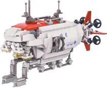 Blocos de Construção Military Deep-Sea Manned Submersible Wange - 3521 (412 Peças)