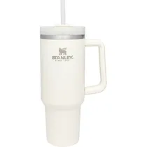 Caneca Térmica Stanley Adventure Quencher Travel Tumbler com Canudo - Cream 1.18L