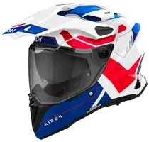 Capacete para Moto Airoh Commander 2 Reveal - Tamanho M (57-58) - Blue/Red Gloss