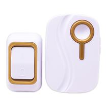 Campainha Wireless Doorbell DRSCKN S1994 / A Pilha (Incluida) / 3W / 110-220V ~ 60HZ - Branco/ Dourado