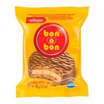 Alfajor Arcor Bon O Bon Recheio Amendoim com Cobertura Chocolate Ao Leite 40G