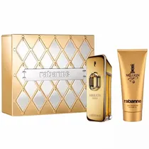 Kit Perfume Masculino Rabanne Million Gold Edp 100 ML + Gel de Banho 100 ML