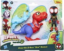 Spidey Amazing Friends Marvel Dino Spidey-Rex & Miles Spin Morales Hasbro - G0124