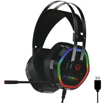 Headset USB RGB Satellite AE-305 - Preto