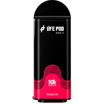 Vaper Descartável Life Pod Eco 2 Cartridge 10000 Puffs 5% com Nicotina - Love 66