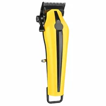 Maquina de Cortar Cabelo Wmark NG-1002 Profissional Sem Fio / 7200 RPM / 2500MAH / Recarregável - Amarelo/ Preto