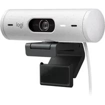 Webcam Logitech Brio 500 FHD 1080P HDR para Videoconferência (960-001426) - Branco