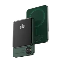 Wireless Powerbank Apple Magsafe 10.000MAH 22.5W Verde Escuro Digital Sem Fio ( Bateria Carregador Por Indução )