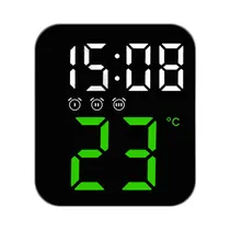 Reloj Digital de Mesa Satellite AC-T6822 LED Verde