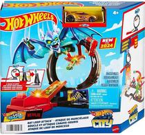 Hot Wheels City Bat Loop Attack Mattel - HTN78