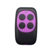 Controle Remoto Wireless Modelo B / RF433 com 4 Botoes / Controle para Portao / Duplicador / Copiador / Alarme - Roxo/ Preto