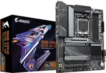 Placa Mãe Gigabyte B650 Aorus Elite Ax V2 AM5/ 4XDDR5/ PCI-e/ M.2/ DP/ HDMI/ USB-C