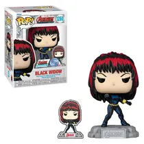 Funko Pop Marvel A60 Comic Black Widow c/Pin *Ex* 1260