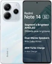 Smartphone Xiaomi Redmi Note 14 5G Dual Sim 6.67" 6GB/128GB Branco (India)