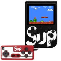 Console Mini Game Retro Sup 400 In 1 com Jogos + Controle Remoto - Preto (Inglês Chinês)