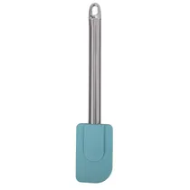 Espátula de Silicone com Cabo Metálico - Azul Celeste