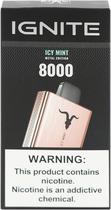 Vape Descartavel Ignite V80 Icy Mint 8000 Puffs Metal Edition Rose