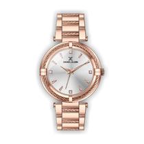 Relogio Analogico Feminino Daniel Klein Premium DK.1.12401-4 - Rosa Ouro