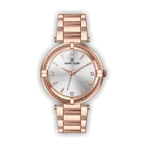 Relógio Analógico Feminino Daniel Klein Premium DK.1.12401-4 - Rosa Ouro