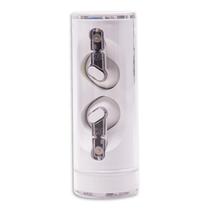 Fone de Ouvido Sem Fio Hybrid Enc Sweet Guard J20 com Bluetooth 5.2 - Transparente/Branco