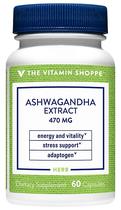 The Vitamin Shoppe Ashwagandha Extract 470MG (60 Capsulas)