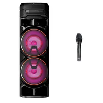 Torre de Som LG Xboom RNC9 Karaokê Star Super Bass Boost Iluminação Multicolor (com Microfone) 220V - RNC9.Dperllk
