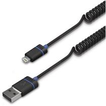 Cabo Iluv 1.5M USB-A/Lightning Premium Coiled Preto - ICB261BLK