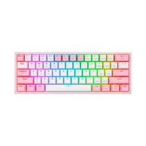 Teclado Gamer Inalambrico Redragon Fizz Pro K616-RGB Pink White