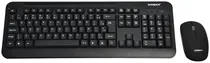 Teclado + Mouse Wireless Satellite AK-725G - Black (Português)