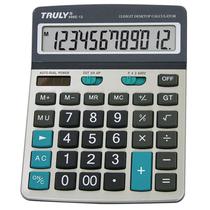 Calculadora Truly 896E-12 - 12 Digitos - Cinza